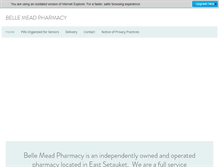 Tablet Screenshot of bellemeadrx.com